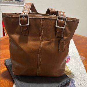 Coach Tan Leather Tote Bag